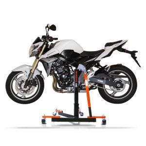 Manøvreringshjelp egnet for Suzuki GSR 750 11-16 oransje - for garasje, sidestativ og hovedstativ, 300 kg