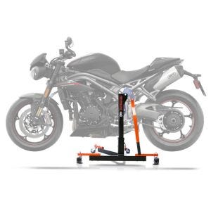 Zentralständer für Triumph Speed Triple RS 18-20 orange Motorradheber Power-Evo ConStands_1