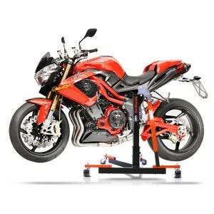 Manøvreringshjelp egnet for Benelli Century Racer 1130 11-12 oransje - for garasje, sidestativ og hovedstativ, 300 kg