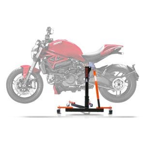 Sentralstativ egnet for Ducati Monster 1200 / S 14-20 oransje motorsykkeljekk ConStands Power-Evo