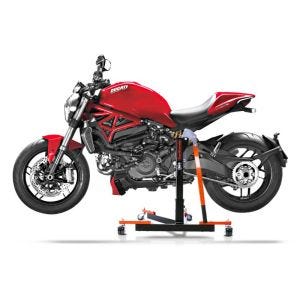 Manøvreringshjelp egnet for Ducati Monster 1200 / S 14-20 orange - for garasje, sidestativ og hovedstativ, 300 kg