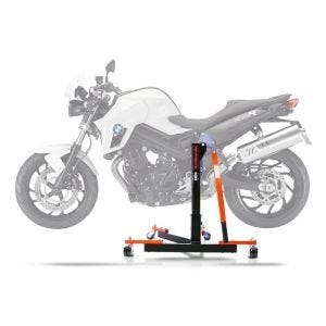 Sentralstativ egnet for BMW F 800 R 09-19 oransje motorsykkeljekk ConStands Power-Evo