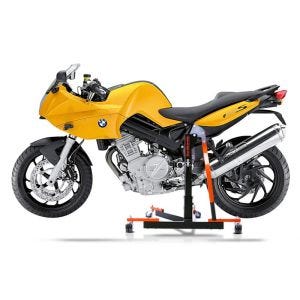 Manøvreringshjelp egnet for BMW F 800 S 06-10 oransje - for garasje, sidestativ og hovedstativ, 300 kg