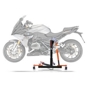 Sentralstativ egnet for BMW R 1200 RS 15-18 oransje motorsykkeljekk ConStands Power-Evo