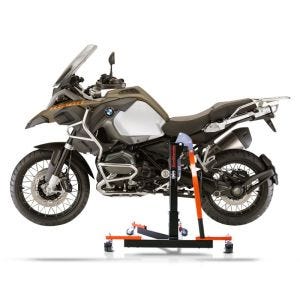 Manøvreringshjelp egnet for BMW R 1200 GS Adventure 14-18 oransje - for garasje, sidestativ og hovedstativ, 300 kg