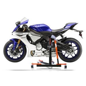 Manøvreringshjelp egnet for Yamaha YZF-R1 15-24 oransje - for garasje, sidestativ og hovedstativ, 300 kg