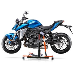 Manøvreringshjelp egnet for Suzuki GSX-S 950 22-24 oransje - for garasje, sidestativ og hovedstativ, 300 kg