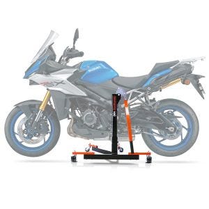 Sentralstativ egnet for Suzuki GSX-S 1000 GX 2024 oransje motorsykkeljekk ConStands Power-Evo