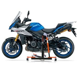 Manøvreringshjelp egnet for Suzuki GSX-S 1000 GX 2024 oransje - for garasje, sidestativ og hovedstativ, 300 kg