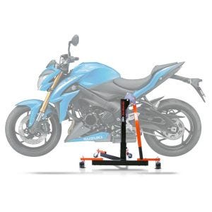 Sentralstativ egnet for Suzuki GSX-S 1000 15-25 oransje motorsykkeljekk ConStands Power-Evo