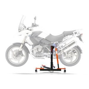 Sentralstativ egnet for BMW R 1200 GS Adventure 06-13 oransje motorsykkeljekk ConStands Power-Evo