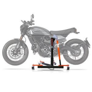 Sentralstativ egnet for Ducati Scrambler Nightshift 21-24 oransje motorsykkeljack ConStands Power-Evo