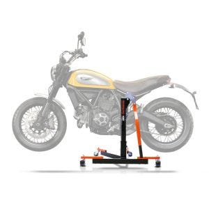 Sentralstativ egnet for Ducati Scrambler 15-17 oransje motorsykkeljekk ConStands Power-Evo