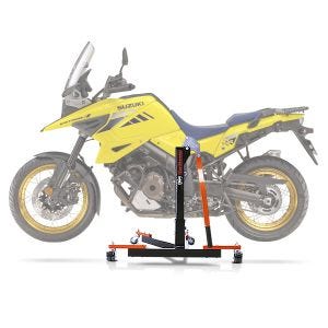 Sentralstativ egnet for Suzuki V-Strom 1050 20-24 oransje motorsykkeljekk ConStands Power-Evo