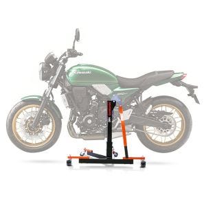 Sentralstativ egnet for Kawasaki Z 650 RS 22-25 oransje motorsykkeljekk ConStands Power-Evo