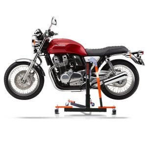 Manøvreringshjelp egnet for Honda CB 1100 / EX 13-20 orange - for garasje, sidestativ og hovedstativ, 300 kg