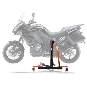 Sentralstativ egnet for Kawasaki Versys 1000 12-24 oransje motorsykkeljekk ConStands Power-Evo