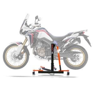 Sentralstativ egnet for Honda Africa Twin CRF 1000 L 16-19 oransje motorsykkeljekk ConStands Power-Evo