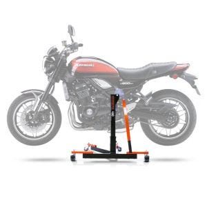 Sentralstativ egnet for Kawasaki Z 900 RS / Cafe 18-25 oransje motorsykkeljack ConStands Power-Evo