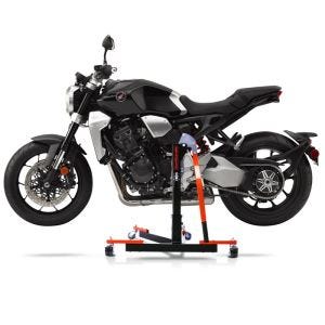 Manøvreringshjelp egnet for Honda CB 1000 R 18-24 oransje - for garasje, sidestativ og hovedstativ, 300 kg