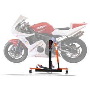 Sentralstativ egnet for Yamaha YZF-R6 99-02 oransje motorsykkeljekk ConStands Power-Evo