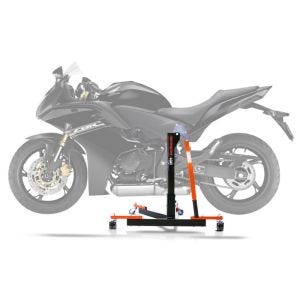 Sentralstativ egnet for Honda CBR 600 F 99-07 oransje motorsykkeljekk ConStands Power-Evo