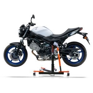Manøvreringshjelp egnet for Suzuki SV 650 / X 16-24 orange - for garasje, sidestativ og hovedstativ, 300 kg