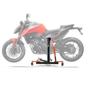 Sentralstativ egnet for KTM 890 / Duke R 20-23 oransje motorsykkeljekk ConStands Power-Evo