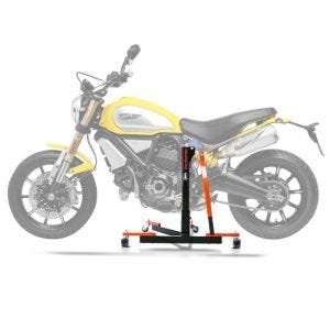 Sentralstativ egnet for Ducati Scrambler 1100 / Special / Sport 18-25 oransje motorsykkeljekk ConStands Power-Evo