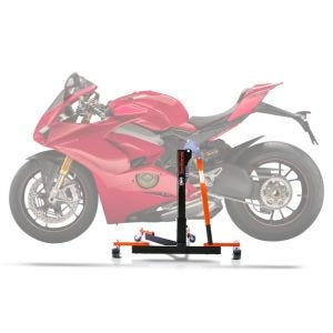 Sentralstativ egnet for Ducati Panigale V4 / S 18-24 oransje motorsykkeljekk ConStands Power-Evo