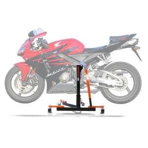 Sentralstativ egnet for Honda CBR 600 RR 03-06 oransje motorsykkeljekk ConStands Power-Evo
