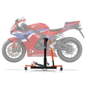 Sentralstativ egnet for Honda CBR 600 RR 24-25 oransje motorsykkeljekk ConStands Power-Evo