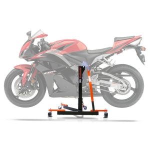 Sentralstativ egnet for Honda CBR 600 RR 07-16 oransje motorsykkeljekk ConStands Power-Evo