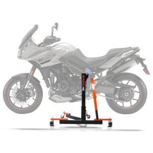 Sentralstativ egnet for Triumph Tiger 1050 07-13 oransje motorsykkeljekk ConStands Power-Evo