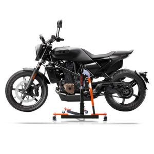 Manøvreringshjelp egnet for Husqvarna Svartpilen 701 19-20 oransje - for garasje, sidestativ og hovedstativ, 300 kg