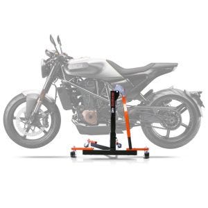 Sentralstativ egnet for Husqvarna Vitpilen 701 18-20 oransje motorsykkeljekk ConStands Power-Evo