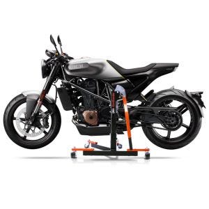 Manøvreringshjelp egnet for Husqvarna Vitpilen 701 18-20 oransje - for garasje, sidestativ og hovedstativ, 300 kg