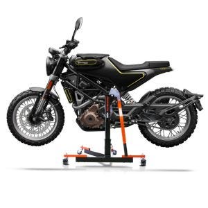 Manøvreringshjelp egnet for Husqvarna Svartpilen 401 17-24 oransje - for garasje, sidestativ og hovedstativ, 300 kg