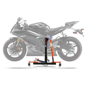 Sentralstativ egnet for Yamaha YZF-R6 03-05 oransje motorsykkeljekk ConStands Power-Evo