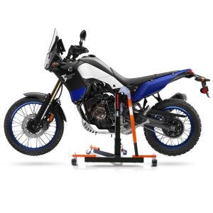 Manøvreringshjelp egnet for Yamaha Tenere 700 19-24 oransje - for garasje, sidestativ og hovedstativ, 300 kg