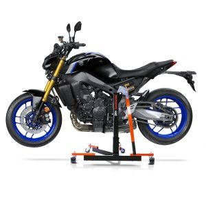 Manøvreringshjelp egnet for Yamaha MT-09 / SP 21-24 orange - for garasje, sidestativ og hovedstativ, 300 kg