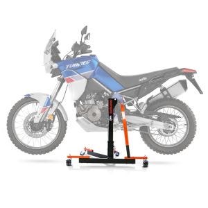 Sentralstativ egnet for Aprilia Tuareg 660 22-25 oransje motorsykkeljekk ConStands Power-Evo