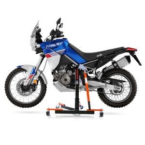 Manøvreringshjelp egnet for Aprilia Tuareg 660 22-24 oransje - for garasje, sidestativ og hovedstativ, 300 kg