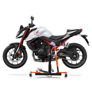 Manøvreringshjelp egnet for Honda Hornet 750 23-24 orange - for garasje, sidestativ og hovedstativ, 300 kg