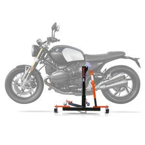 Sentralstativ egnet for BMW R12 NineT 2024 ConStands oransje motorsykkeljekk Power-Evo