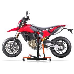 Manøvreringshjelp egnet for Ducati Hypermotard 698 Mono / RVE 2024 oransje - for garasje, sidestativ og hovedstativ, 300 kg
