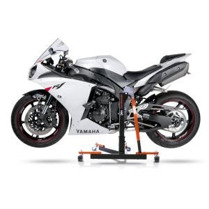 Manøvreringshjelp egnet for Yamaha YZF-R1 07-14 orange - for garasje, sidestativ og hovedstativ, 300 kg