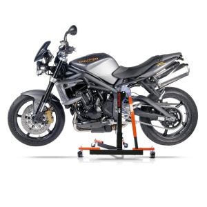 Manøvreringshjelp egnet for Triumph Street Triple Rx 15-16 orange - for garasje, sidestativ og hovedstativ, 300 kg