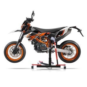 Manøvreringshjelp egnet for KTM 690 SMC / R 08-16 - for garasje, sidestativ og hovedstativ, 300 kg