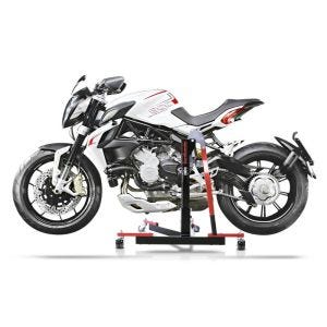 Manøvreringshjelp egnet for MV Agusta Brutale 800 Dragster/RR/RC/SCS/Rosso 14-24 - for garasje, sidestativ og hovedstativ, 300 kg